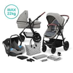 Kinderkraft kočárek 3in1 XMOOV Grey 2020 - použité