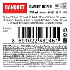 Banquet Hrnek keramický SWEET HOME 310 ml 6 ks šedý