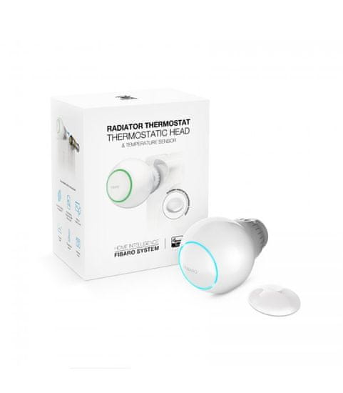 FIBARO Termostatická hlavice s teplotním senzorem - FIBARO The Heat Controller Starter Pack ZW5