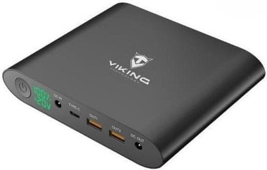 Viking Notebooková power banka SMARTECH III QC 3.0 25 000 mAh VSMTIII25B, černá