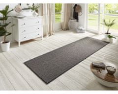 BT Carpet Běhoun Nature 104274 Grey – na ven i na doma 80x150