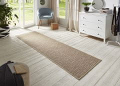 BT Carpet AKCE: 80x250 cm Běhoun Nature 104264 Grey/Gold – na ven i na doma 80x250