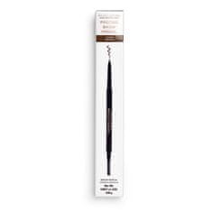 Makeup Revolution Precizní tužka na obočí s kartáčkem (Precise Brow Pencil) 0,05 g (Odstín Dark Brown)