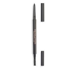 Makeup Revolution Precizní tužka na obočí s kartáčkem (Precise Brow Pencil) 0,05 g (Odstín Dark Brown)