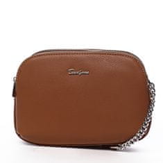 David Jones Úžasná dámská koženková crossbody Georgina koňaková