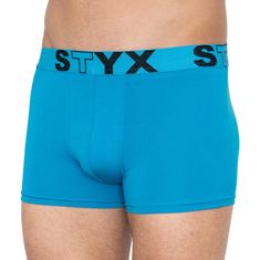 Styx Pánské boxerky sportovní guma nadrozměr světle modré (R969) - velikost 4XL