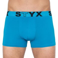 Styx Pánské boxerky sportovní guma nadrozměr světle modré (R969) - velikost 4XL