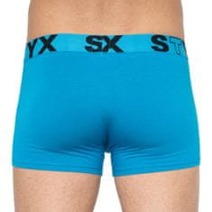 Styx Pánské boxerky sportovní guma nadrozměr světle modré (R969) - velikost 4XL