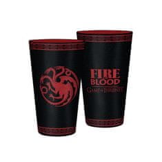 Game of Thrones Sklenice Hra o trůny - Targaryen (0,5 l)