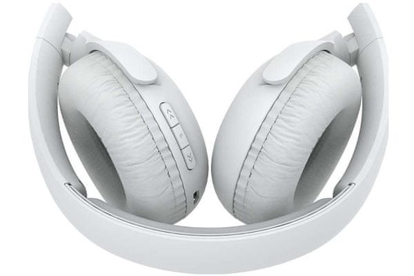 philips tauh202wt bezdrátová Bluetooth 4.1 sluchátka multifunkční tlačítko mikrofon handsfree s potlačením ozvěn nízká hmotnost 195 g výdrž 15 h na nabití silné basy