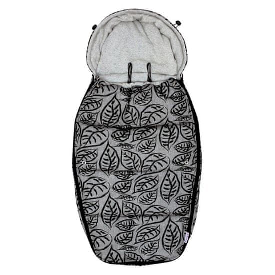 Footmuff vel. L GREY LEAVES DeLuxe