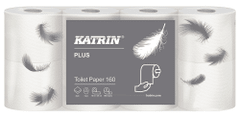 Katrin Papír toaletní Plus 2-vrstvý 100% cel, 18 m / 8 ks