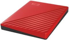 Western Digital My Passport Portable 2TB, červený (WDBYVG0020BRD-WESN)