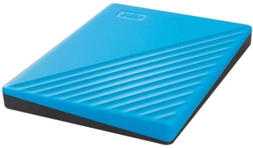 Externí disk WD My Passport Portable 4 TB, modrý (WDBPKJ0040BBL-WESN) hardwarové šifrování USB 3.2 Gen 1