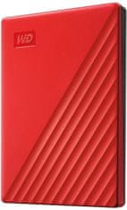 Western Digital My Passport Portable 4TB, červený (WDBPKJ0040BRD-WESN) - rozbaleno