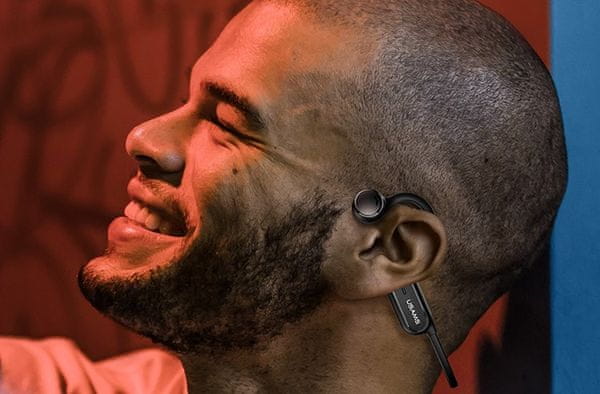 otvorené Bluetooth 5.0 slúchadlá nad ucho usams ll wireless šport stereo headset hifi 6d kvalita zvuku ľahká flexi konštrukcia dotykové ovládanie batéria 230mah výdrž 6 h na nabitie IPX4 ochrana voči vode potu prachu mikrofón pre handsfree hovory s redukciou šumov