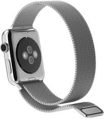 Ocelový milánský tah pro Apple Watch - Stříbrný 38/40/41 mm