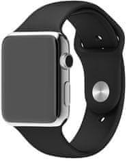 4wrist Silikonový řemínek pro Apple Watch - Černý 42/44/45/49 mm - S/M