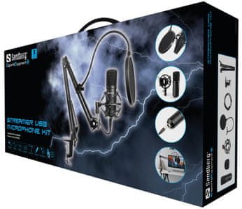 Sandberg Streamer USB Mikrofon Kit (126-07)