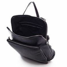 Delami Vera Pelle Prostorný dámský kožený batoh Jean černá
