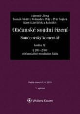 Jaromír Jirsa: Občanské soudní řízení. Soudcovský komentář. Kniha IV (§ 201 až 250t o. s. ř.)