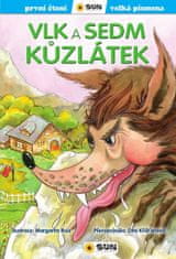 Dita Křišťanová: Vlk a sedm kůzlátek - První čtení s velkými písmeny