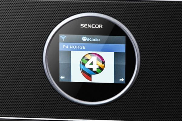 moderné internetové rádio sencor sir 6000wdb dizajnové prevedenie 26000 internetových rádií dab+ fm pll tuner s rds 20 predvolieb fm 250 predvolieb internetových rádií usb prehrávanie linkový vstup Bluetooth streaming wifi pripojenie k sieti správa cez mediaU 8 režimov ekvalizéra hudobný výkon 14 w lcd displej s tlmením jasu airmusic ovládacie aplikácie