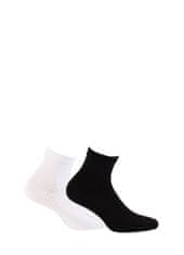 Gemini Pánské kotníkové ponožky Wola W94.3N4 AG+ černá/černá 45-47