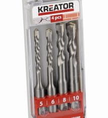 Kreator Sada vrtáků KRT012601 SDS Plus 4ks, 110mm