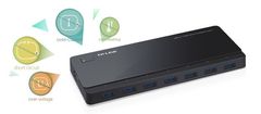 TP-Link USB hub UH720 7-port USB 3.0, 2 porty pro dobíjení (2.4A max)