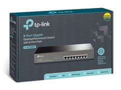 TP-Link TL-SG100MP 8-Port Gigabit PoE+ Switch, 8 Gigabit RJ45 Ports, 802.3at/af, 126W PoE Power, 1U 13-inch Rack-mount.