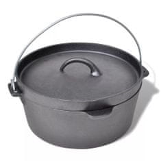 Greatstore Litinový hrnec 4,2 L Dutch Oven s příslušenstvím