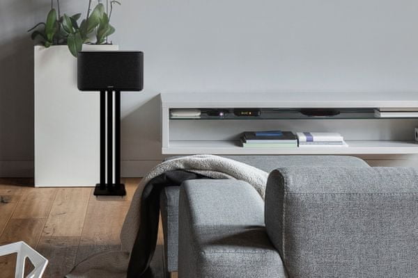 bezdrátový reproduktor denon home 350 elegantní minimalistický heos amazon music spotify google assistant amazon alexa apple airplay špičkové širokopásmové měniče 6 tlačítek rychlé volby  tune in deezer tidal dotekový senzor bluetooth  flac wav alac dsd wifi aux in rj-45 usb síťové napájení 140 w výkon 6 class d zesilovače