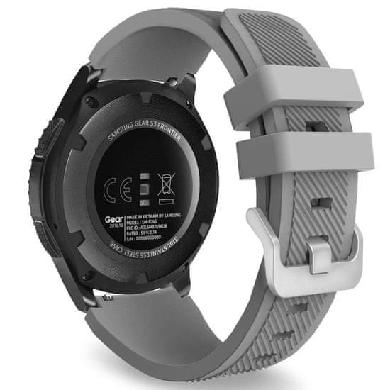 BStrap Silicone Sport řemínek na Samsung Gear S3, gray