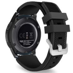 BStrap Silicone Sport řemínek na Samsung Gear S3, black