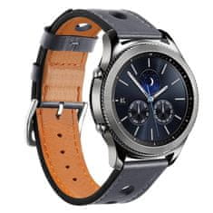 BStrap Leather Italy řemínek na Samsung Gear S3, dark gray