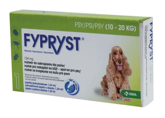 Fypryst spot-on M pes 10-20 kg, 1x1,34 ml