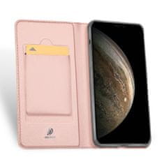 Dux Ducis Skin Pro knížkové kožené pouzdro pro iPhone 11 Pro, růžové