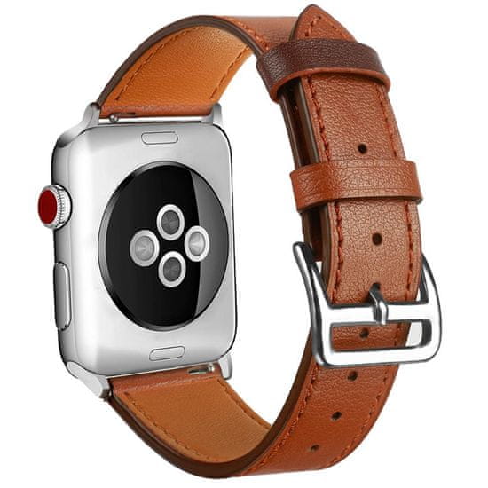 BStrap Leather Rome řemínek na Apple Watch 38/40/41mm, Brown