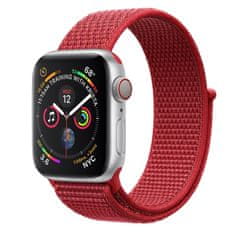 BStrap Nylon řemínek na Apple Watch 38/40/41mm, Red