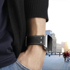 BStrap Leather Sport řemínek na Apple Watch 38/40/41mm, Cofee