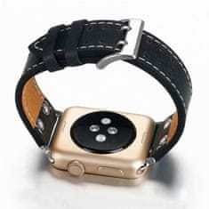 BStrap Leather Sport řemínek na Apple Watch 38/40/41mm, Cofee