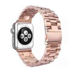 BStrap Stainless Steel Boston řemínek na Apple Watch 42/44/45mm, Rose Gold