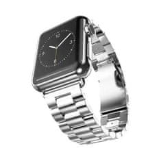 BStrap Stainless Steel Boston řemínek na Apple Watch 42/44/45mm, Silver