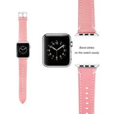 BStrap Leather Italy řemínek na Apple Watch 38/40/41mm, Pink