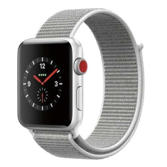 BStrap Nylon řemínek na Apple Watch 38/40/41mm, Silver