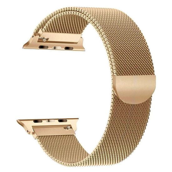 BStrap Milanese řemínek na Apple Watch 38/40/41mm, Golden