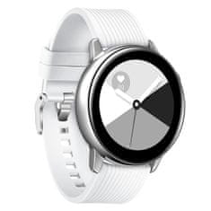 BStrap Silicone Line (Small) řemínek na Samsung Galaxy Watch Active 2 40/44mm, white