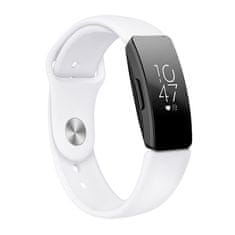 BStrap Silicone (Large) řemínek na Fitbit Inspire, white