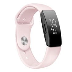 BStrap Silicone (Large) řemínek na Fitbit Inspire, sand pink